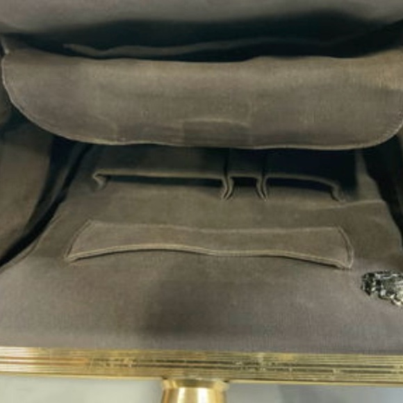 RARE 1950s True Vintage Elegance Evans Ostrich Leather Bamboo Handle Purse - Picture 7 of 10